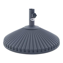 Patio Ombrellone da Giardino Base Supporto Plastica | | Eco | Ø60 cm | tonda | Sorara | per Ø38/Ø 48 mm Pole | 23 kg | riempibile con acqua