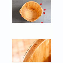 YLL Canna per pediluvio Piedi Vasca, Cedar Piedi Vasca, pediluvio Vasca con Coperchio, Perfetto ammollo i Piedi (40 cm)