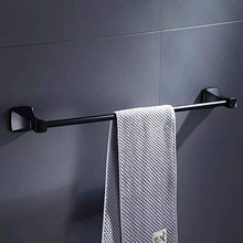 DXMRWJ Mensola angolare per Bagno Nero Single Pole Bagno Hardware Pendente Single Pole Portasciugamani Accessori per Il Bagno