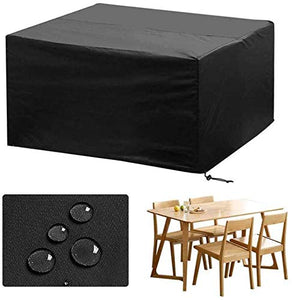 N / A mobili in Rattan coperture mobili da Giardino Giardino Giardino Coperto Copertura Impermeabile parapolvere mobili da Giardino mobili da Giardino (Colore, Nero, Dimensione, 160x130x90c.