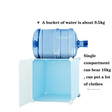 EXCLVEA Armadio Appendiabiti Blu Combinazione Armadio for i Bambini Svegli del Gatto Disegnato Abiti Fai da Te Cabinet Bambini armadi for Abbigliamento Calzature e Giocattoli