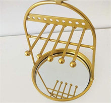 ADSE Simpatico Specchio per Il Trucco Specchio per Il Trucco in Ferro - Espositore per Bracciale con orecchino per Specchio da Trucco da Tavolo Decorativo