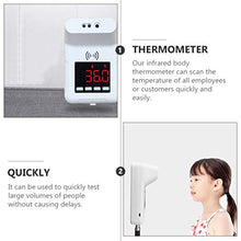 Hemoton Fissato Al Muro Della Fronte Termometro Senza Contatto Digitale Indicatore di Temperatura con Display Digitale LCD E Allarme Febbre Del Corpo per La Scuola E in Ufficio Senza