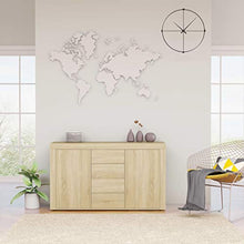 Tidyard Credenza Cassettiera Vintage | Comò e Cassettiere | Cassettiere di Stoccaggio | Armadietto in Legno | Cassettiera in Legno Rovere Sonoma 120x36x69 cm in Truciolato