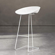 GYPPG Seggioloni per Ufficio dal Design Moderno - Sgabello Bar con Schienale Basso Base in Metallo con Schienale Basso - Seduta ergonomica in plastica
