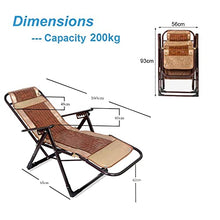 JFFFFWI Sedia Pieghevole Zero Gravity Sedie da Spiaggia reclinabili Pieghevole Leggera, Pieghevole Sedia reclinabile con Blocco Zero Gravity Sedia Sdraio da Giardino Oversize Relax Confort, Marrone