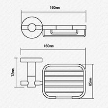 AINIYF Bagno Bagno Doccia Mensola Organizzatore Parete Vetro temperato Acciaio Inox 304 Drilling, 4 Formati (Dimensioni: 25x13cm)