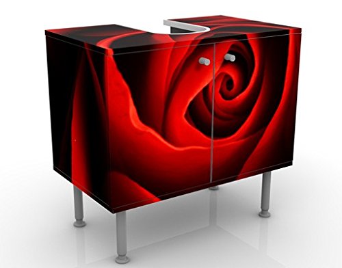 Apalis Mobile per lavabo Design Lovely Rose 60x55x35cm, Basso, Larghezza: 60cm, Regolabile, mobiletto da lavandino, lavandino, mobiletto da lavabo, lavabo, mobiletto, Bagno, Bagnetto, Mobile da Bagno
