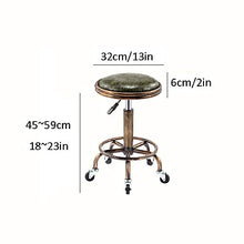 Sgabello da Lavoro con Rotelle，Sgabello Regolabile con Modello Monroe Similpelle Posto a Sedere，Altezza Regolabile 45-59 cm，capacità di Carico 160 kg，Sgabello RegolabilePer Beauty Salon Kitchen Spa,