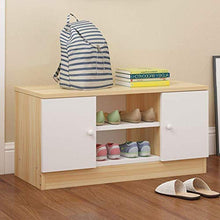 YANG Corridoio Shoe Rack Cambio di Scarpe da banco da Letto in Legno Poggiapiedi Bagagli Petto Guardaroba Dressing Table Sgabello Ottomana 80X32X39.2CM