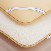 JYMBK Caldo Spesso Materasso Multi-Scopo Doppia Portatile Singolo Dormire Mat Pavimento Tatami Pad Pieghevole Morbido Confortevole Peluche Materassino Bianca 100x200cm(39x79inch)