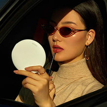 dhcsf Specchio per Il Trucco a LED con Lampada Portable Fill Light Mirror (Small) Dimellente Specchio per Il Trucco Portatile Piccolo Specchio Rotondo
