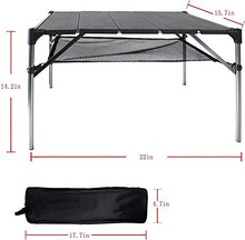 CASTOR Tavolo da Picnic all'aperto Tavolo da Campeggio Pieghevole da Campeggio Leggero Tavolo Portatile tavolino Compatto Tavolo Pieghevole all'aperto all'aperto BBQ Party Table