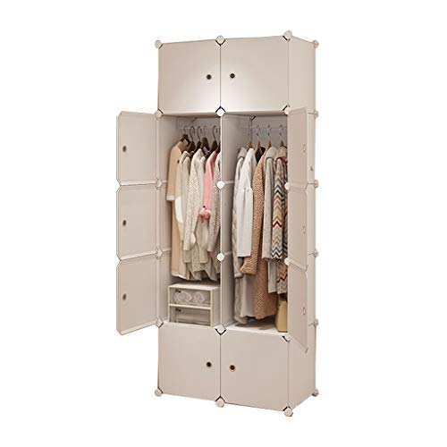 Locker 2-Hanging Affitto Casa Armadio Armadio Rimovibili di Plastica Divide-Grid Scaffali Abbigliamento Camera Dormitorio MUMUJIN (Size : 75X47X183CM)