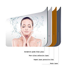 RXDP Armadietto a specchio da bagno, specchio da trucco rettangolare a parete, con armadio portasciugamani, 5 vani portaoggetti/B / 69cm / 2