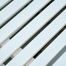 giordano shop Panchina 2 Posti a Dondolo da Giardino 117x85x120 cm in Legno di Pioppo Bianco