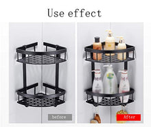 &ripiano di stoccaggio Bagno Scaffale, Triangolo parete portasciugamani Scaffale storage rack a 2 strati Scaffale di finitura