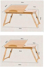 TONG HXF- I Piccoli caffè Piani di Sollevamento di bambù Pieghevole Studio Scrivania Comodino Laptop S/M Durevole (Size : M)