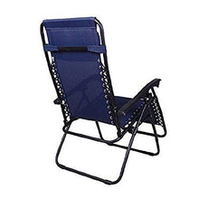 HJYUIK 2 PZ Sedia da Giardino reclinabile con portabicchieri Patio Zero Gravity Sedie a Sdraio Pieghevole Rilasser Sedie reclinabili (Blu) (Consegna di Una Settimana)