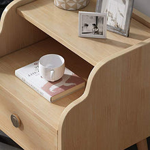 MEFKY Comodino in Legno Comodino Durevole della Camera Letto Armadio Laterale Moderno Color Legno Comodino Cassetto con 1 Cassetto Portaoggetti