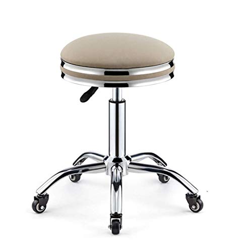 Poltrone Nubao Barber feci con 5 rotelle Altezza Regolabile Rotonda Pranzo Sgabello di Uso della casa Cucina Sala da Pranzo Beauty Studio Bar Sgabelli (Colore: # 7, Dimensione: 33 * 44-58CM)