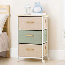 &ripiano di stoccaggio Scaffalature Unità multifunzione Casa Soggiorno Camera da letto Biancheria in cotone con cassetto Cassetto portaoggetti Carrello a 3 piani Scaffale di finitura
