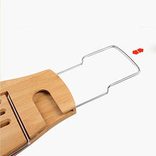 Prolungamento di Un Lussuoso Bagno di bambù da Bagno, Supporto di Vetro Caddy Vassoio Bagno Mensola del Supporto Bicchiere di Vino Ed Altri Accessori Placement per Un Experience Home Spa