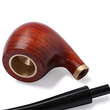 Pipa per tabacco in legno, venatura del legno fatta a mano vintage Pipa monouso staccabile, A1,16cm