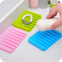 ZFFSC Detersivo per Piatti 3pcs Bagno Flessibile Bagno Silicone Sapone Storage Storage Holder SOAPBOX Piastra Vassoio Detersivo per Piatti