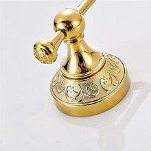 GJJSZ Mensola Porta Asciugamani/portasciugamani Oro Antico,Porta Asciugamani a Due Piani in Acciaio Inossidabile,mensola da Bagno 65 * 23,5 cm a Parete