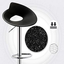 Sedia da Disegno con Schienale,Sgabello Girevole A Riposo del Piede Regolabile,Multi-Sedia da Ufficio Scopo,Pp Cushion per Home Bar Kitchen Shop - Bianco Nero