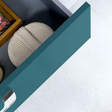 Homemania HOMRAN_5276 Mobile Bagno Happy da Parete, da Bagno, Blu, Bianco, Cromo, in Legno, Ceramica