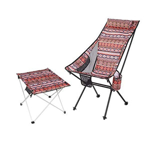 [Tavoli e sedie pieghevoli] Outdoor portatile tessuto tavolo e sedia set mobili da campeggio spiaggia balcone pieghevole tavolo e sedia (D)