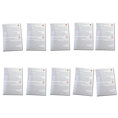 10 X Blue Magic – Kit di riparazione colla e toppe per letto ad acqua, Palle, piscine, Acqua, ecc.