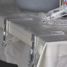 ZWWZ Clip per tovaglia,Clip per tovaglia in plastica Trasparente,Clip Holder,Tablecloth Clip Regolabile,Clip fermatovaglia,Porta tovaglie per Outdoor Party，Esterno per la Festa,Picnic,Giardino,Casa