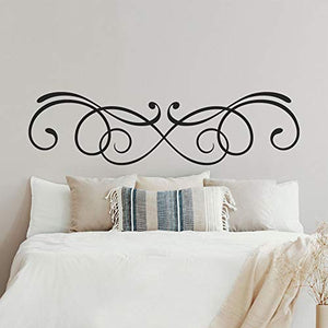 Adesivi per testiera del letto, T-MK385, 38 x 140 cm, colore: Nero