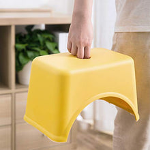 Niduo Bear Sgabello Basso per Bambini Sgabello Quadrato in Plastica, Sgabello Che Cambia Scarpe Bagno Piccolo Panca Impilabile 4 Pezzi,Rosa