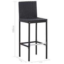 Goliraya Set da Bar da Giardino 5/7/9 pz in Legno Massello d'Acacia e Polyrattan Grigio,Set Tavolo e Sedie da Bar Alti da Giardino in Rattan,Set Tavolo e 6/8 Sedie da Bar in Rattan per Esterno