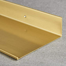 ZCCL Mensola portaoggetti per Doccia a Parete in Ottone da 40 cm Accessori da Bagno in Oro Spazzolato