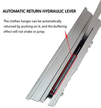QSMGRBGZ Appendiabito Saliscendi,per Armadio Guardaroba,Appendiabiti Automatico Multifunzione,Salita/Discesa Ausiliaria,Carico 66 Libbre, Larghezza Regolabile (890~1210Mm),Argento,890~1210mm