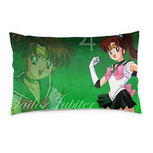 Uosliks Anime Girls Sailor Moon B Microfiber Decorative Square Pillow Case Throw Cushion Cover for Sofa Bedroom Car with Invisible Zipper