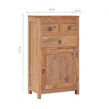 vidaXL Credenza 50x30x90 cm in Legno Massello di Teak