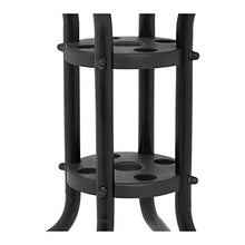 Uniprodo Tavolo da Giardino Rotondo Tavolino da Esterno Uni_Table_02 (60 x 60 cm, Nero, 70 cm, Vetro temperato)