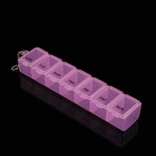 GIVBRO 7 giorni settimanali pillole organizzatore medicinali compartimenti vitaminici kit da viaggio pillola scatola organizzatore pillole, 1 pz (rosa)