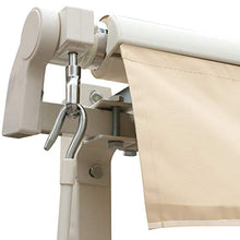 Outsunny Tenda da Sole per Esterno Avvolgibile a Manovella, Copertura Impermeabile, Metallo e Alluminio, Beige, 400x250cm