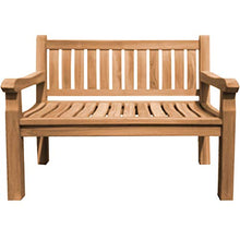 Panca da parcheggio Arezzo XXL in legno massiccio di teak extra forte.
