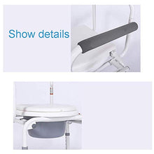 JTKDL Sedia A Rotelle Comoda Donne Incinte Anziane Toilette Sedile WC Toilette Mobile Sollevamento Sedia Comoda