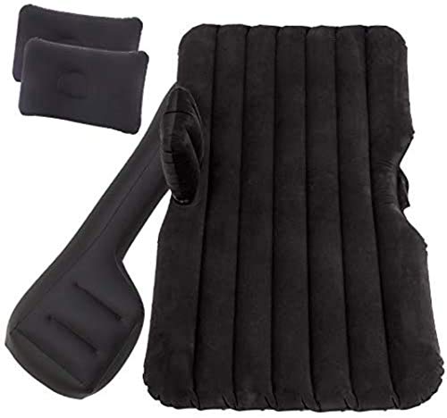 HongLianRiven Lettino da Viaggio Auto Gonfiabile da Viaggio Veicolo Multifunzionale Bed Auto Gonfiabile Bed Auto Tornio poggiatesta Materasso Gonfiabile 5-12 (Color : Black)