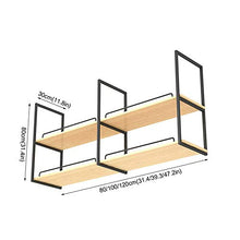 Portabottiglie Rustico da Soffitto, Mensola A Soffitto A 2 Ripiani Nera, Espositore E Ripiani per Ristorante E Famiglia, per Decorazione E Stoccaggio, 3 Dimensioni (Size : 120 * 30 * 80cm)