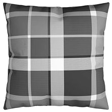 Buyounger Cuscini Decorativi 4 pz a Quadri Grigi 50x50 cm in Tessuto